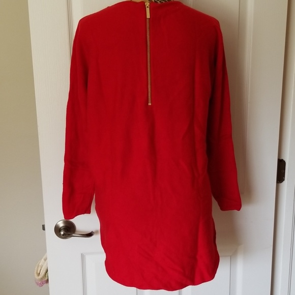 Michael Kors red high low sweater - Picture 2 of 8